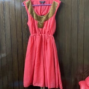 Watermelon pink dress by Paprika